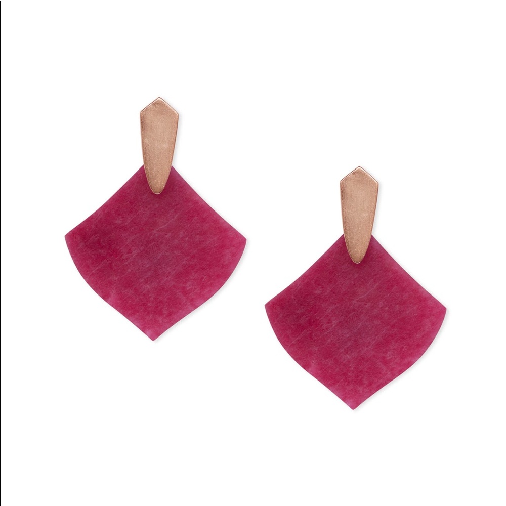 Kendra Scott Astoria Earrings In Maroon Jade
